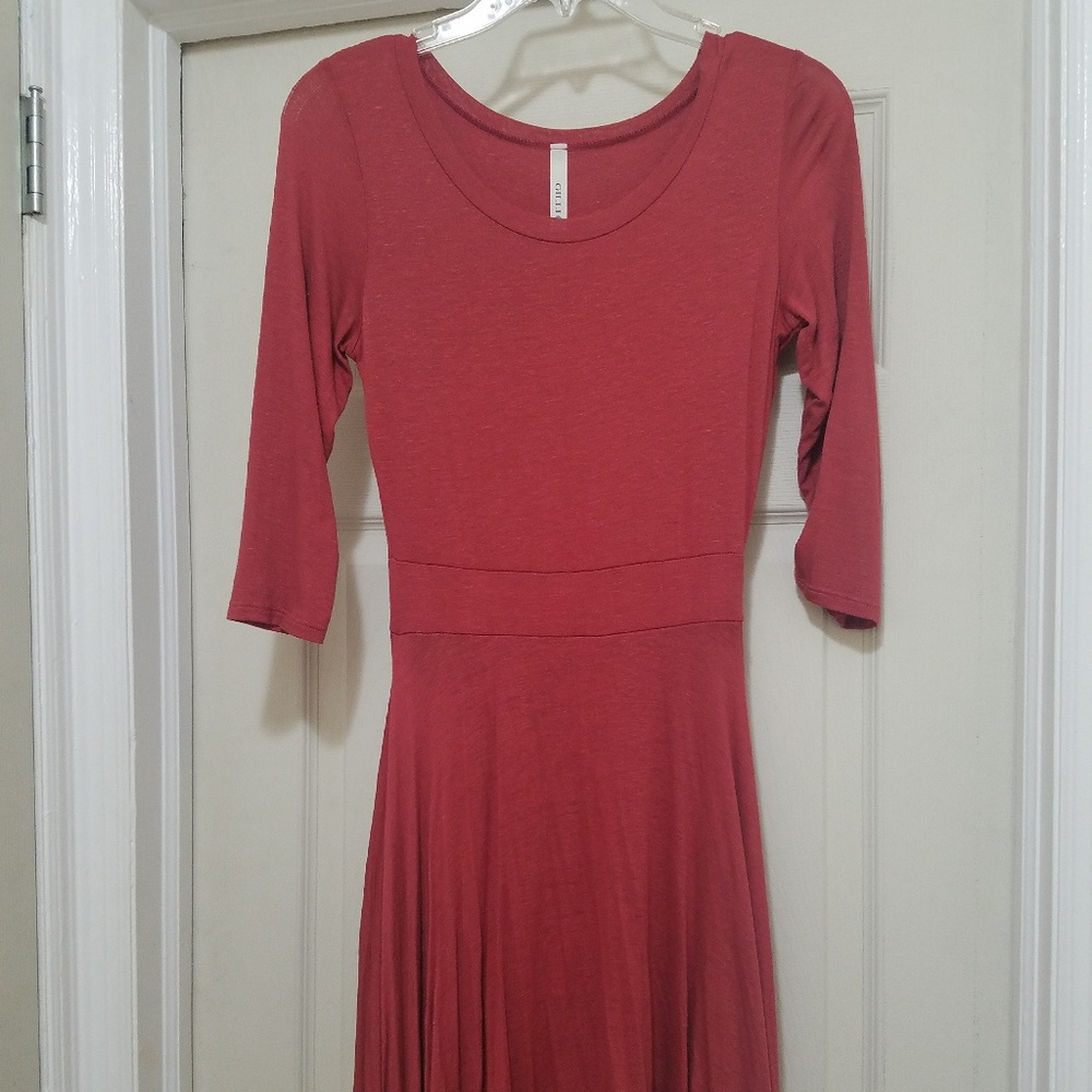 MODCLOTH Rust Colored Dress - Picture 3 of 3